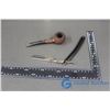 Image 2 : Vintage Tobacco Pipe and Straight Razor
