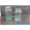 Image 3 : Blue Glass Jars (6) Assorted Sizes