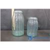 Image 5 : Blue Glass Jars (6) Assorted Sizes