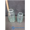 Image 6 : Blue Glass Jars (6) Assorted Sizes