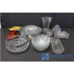 Glass Clear Crystal and Assorted Glassware