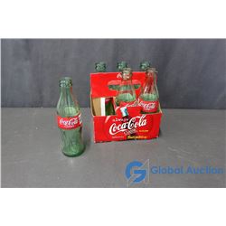 (6) Coca-Cola Glass Bottles