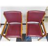 Image 5 : Wood & Vinyl Arm Chairs - BID PRICE IS PER CHAIR, TIMES 2