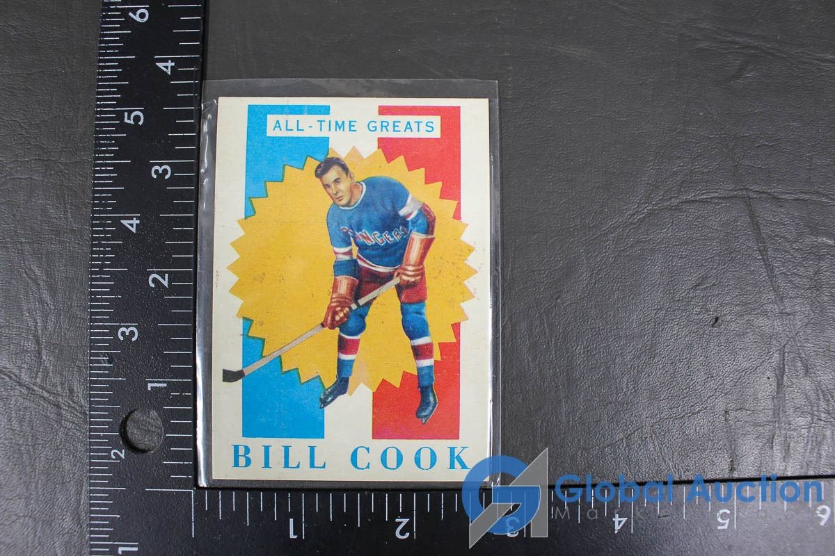Bill Cook Card 1960-1961 Topps BILL COOK (all-time Greats) Collector Card