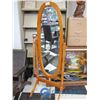 Image 1 : Standing Mirror w/Wooden Frame