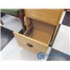 Image 5 : Wooden Filing Cabinet w/Key