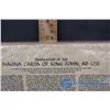 Image 7 : Historical Roman Pope History Poster & Magna Carta Copy (NOT ON SHELF)
