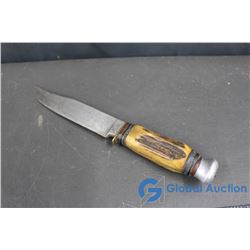 Vintage Bone Handled Knife w/6" Blade