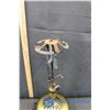 Image 3 : Coleman Gas Lantern & Floral Pattern Glass Shade