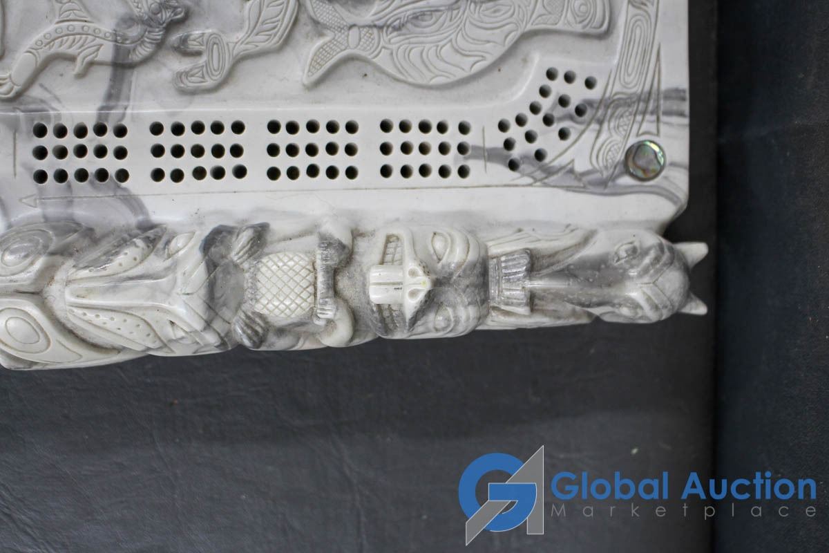 Marble Cribbage Board & Pegs