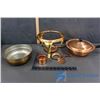 Image 2 : Copper Fondue Pot with Stand