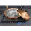 Image 5 : Copper Fondue Pot with Stand