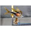 Image 1 : Amber Blown Glass Fish Decor
