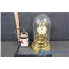 Image 1 : Anniversary Clock & Brass Asian Canister