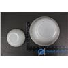 Image 6 : FireKing Milk Glass Plates & Bowls
