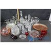 Image 1 : Assorted Clear Glass Decor & Glassware