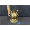 Image 5 : Assorted Brass Candle Holders, Candelebras, & Etched Brass