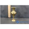 Image 6 : Assorted Brass Candle Holders, Candelebras, & Etched Brass