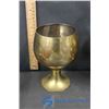 Image 2 : Assorted Brass Decor & Small Vases