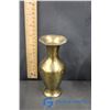 Image 4 : Assorted Brass Decor & Small Vases