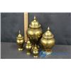 Image 5 : Assorted Brass Decor & Small Vases