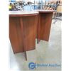 Image 4 : (2) Round Wooden Stands - BID PRICE IS PER STAND, TIMES 2