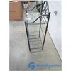 Image 2 : 3-Shelf Metal/Glass Shelving Unit