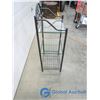 Image 3 : 3-Shelf Metal/Glass Shelving Unit