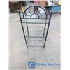 Image 5 : 3-Shelf Metal/Glass Shelving Unit