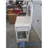 Image 5 : White Wicker Dressing Table with Mirror