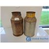 Image 1 : (2) Milk Cans, Co-op & Palm - BID PRICE IS PER CAN, TIMES 2