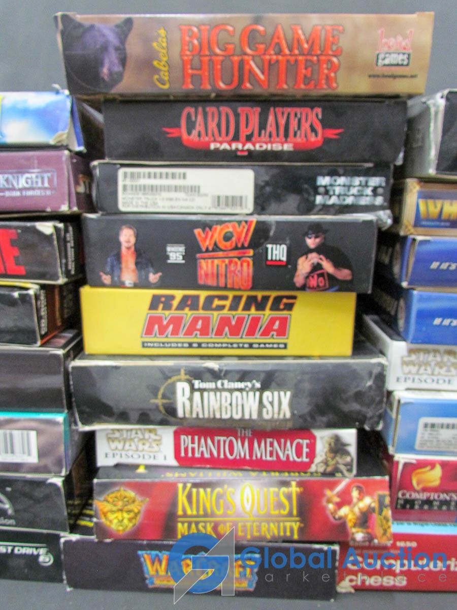 Pc Games Collection Cd Large Assortment of Computer Games & Collection of CD's and Cassettes
