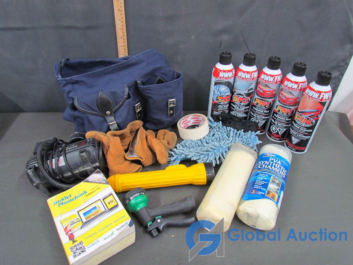 Car Cleaning Supplies >> Mini Air Compressor Cigarette Lighter 5 Can S Of Car Cleaning Supplies Blue Bag Filled With Car Cleaning Supplies >> Mini Air Compressor Cigarette Lighter 5 Can S Of Car Cleaning Supplies Blue Bag Filled With
