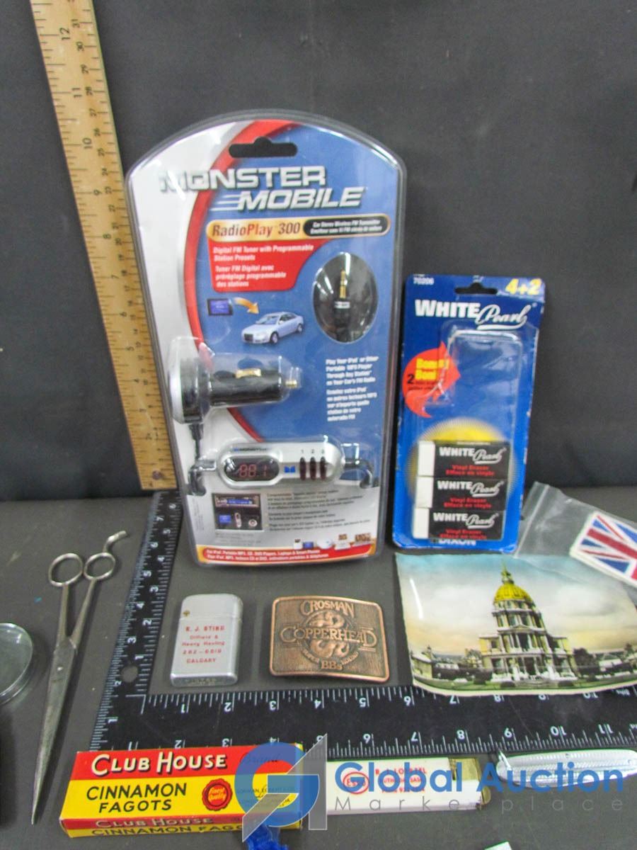 Zippo, Car Stereo Wireless FM Tranmitter (Radioplay 300), Pins/Metals