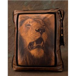 BANOVICH WILD ACCENTS-“KING”LEATHER PILLOW