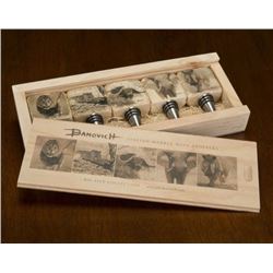 JOHN BANOVICH WILD ACCENTS-BIG FIVE AFRICAN COLLECTION-WINE STOPPERS
