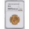 Image 1 : 1908-D $10 Indian Head Eagle Gold Coin NGC MS61