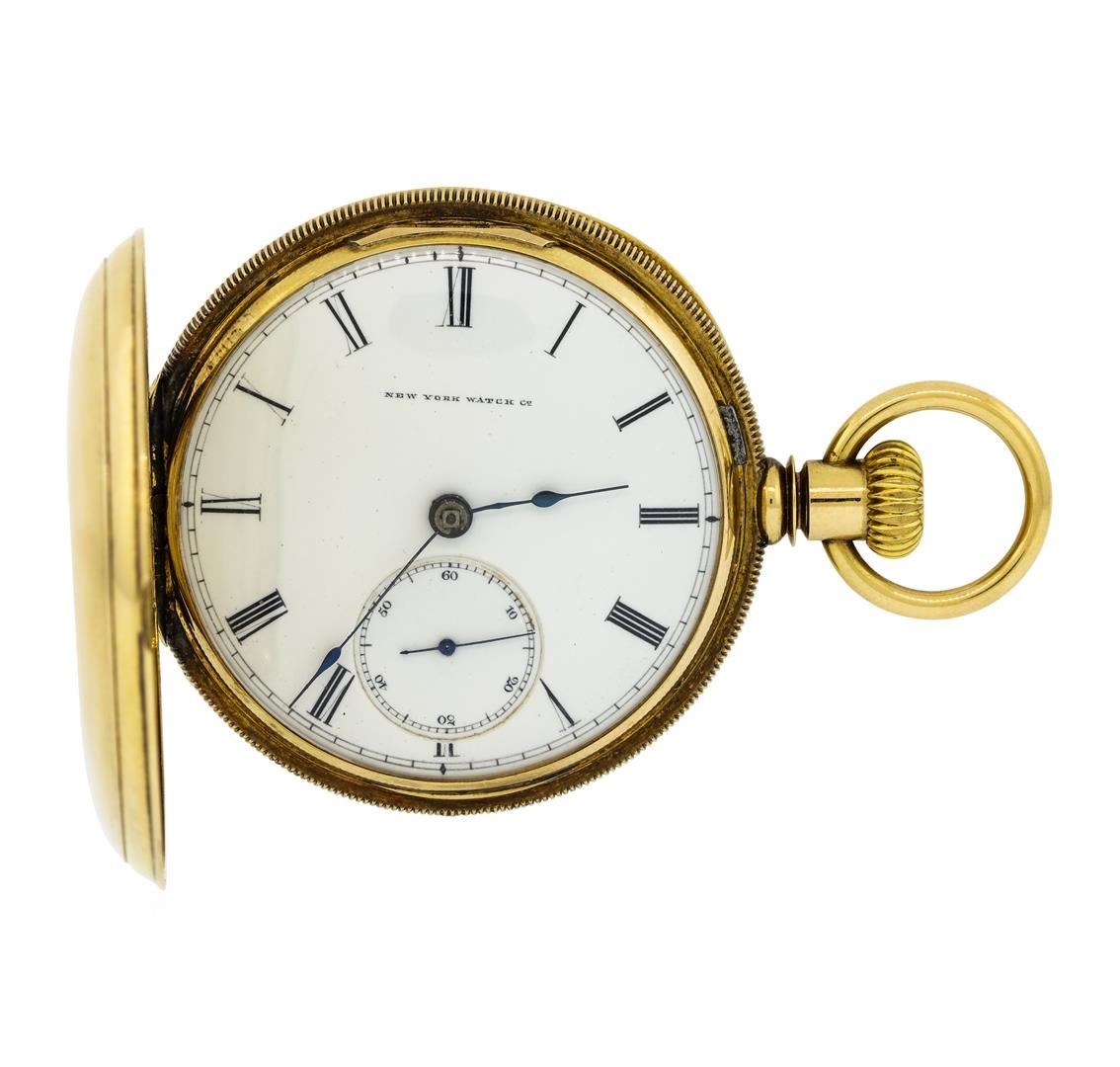 Antique New York Watch Co. Pocket Watch 18KT Yellow Gold