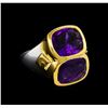 Image 1 : Crayola 8.90 ctw Amethyst Ring - .925 Silver