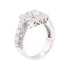 Image 4 : 3.49 ctw Diamond Ring - 14KT White Gold