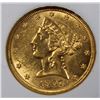 Image 3 : 1907-D $5.00 LIBERTY GOLD
