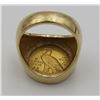 Image 4 : 1926 $2.50 INDIAN GOLD AU IN A 14K RING