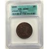 Image 1 : 1855 LARGE CENT UPRIGHT 5'S ICG
