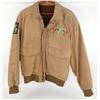 Image 1 : Rolling Stones Steel Wheels Crew Tour Jacket (1989). Heavy tan leather outer with aircraft inner mot