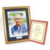 Image 1 : Football - Sir Alf Ramsey signed limited edition print with certificate of authenticity, framed, 13 