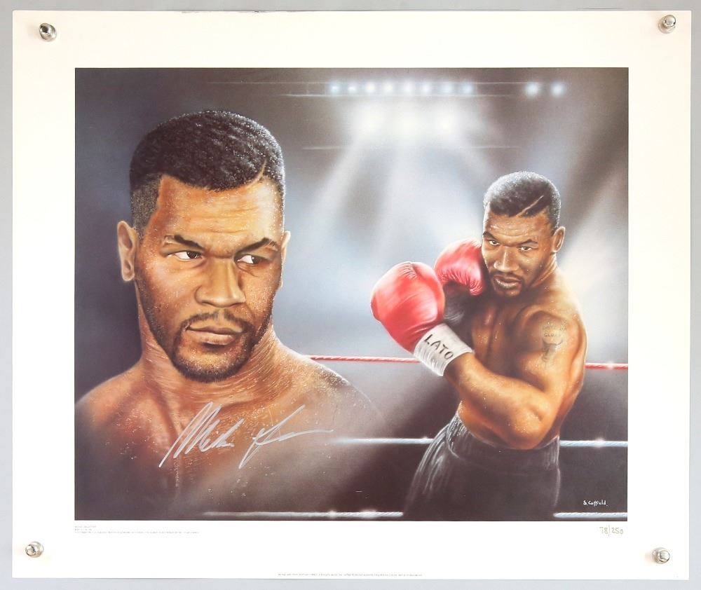 Stuart Coffield Boxing - Mike Tyson, signed limited edition poster by Stuart Coffield ...