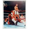 Image 1 : Boxing - Muhammad Ali - large colour photographic poster / print, signed in gold, flat, 16 x 20 inch