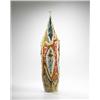 Image 1 : Italian  floor vase  1950s  glazed ceramic  8.5"d