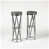 Image 1 : American  stools, pair  USA, 1930s  chrome plated