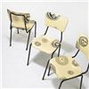 Image 2 : After Piero Fornasetti  dining chairs, set of six